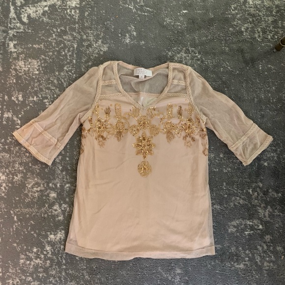 American Glamour by Badgley Mischka tunic top - Picture 6 of 8